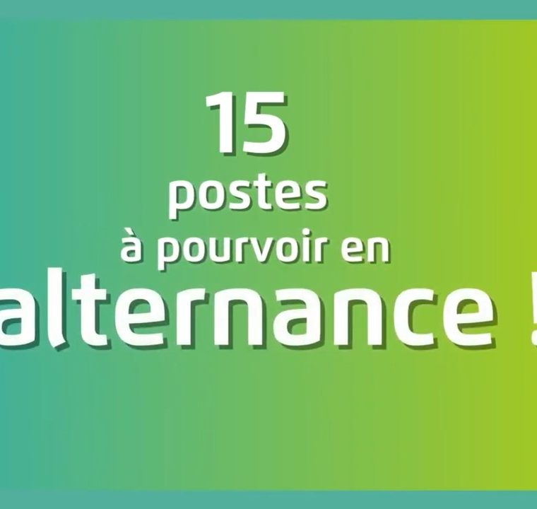 15 postes en alternance